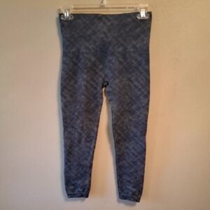 SPANX Navy Checkered Leggings